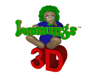 3D Lemmings Title Screen
